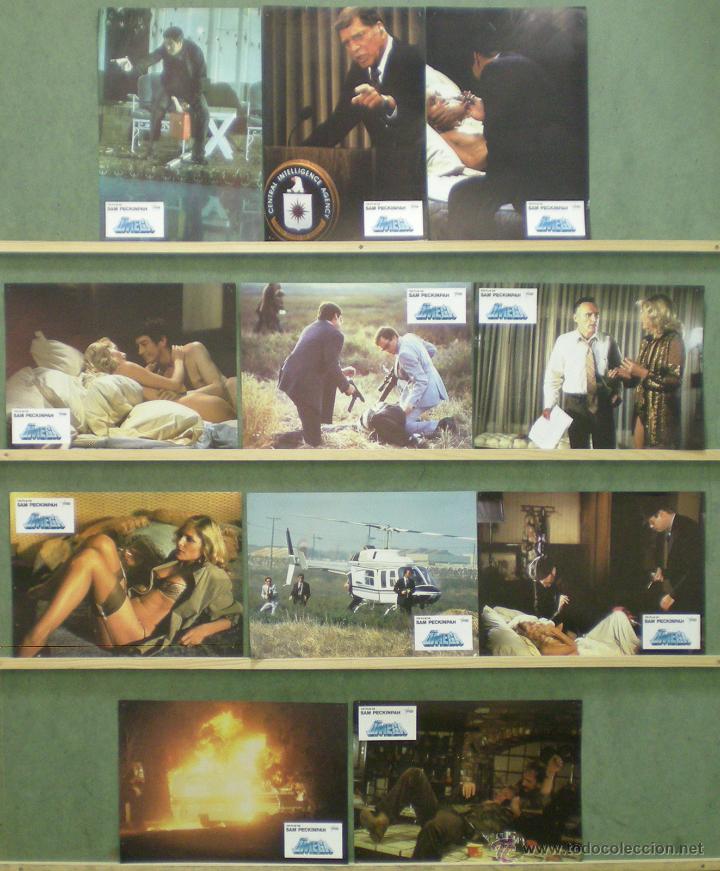 Cine: UQ05 CLAVE OMEGA SAM PECKINPAH JOHN HURT BURT LANCASTER SET 11 FOTOCROMOS ORIGINAL ESTRENO