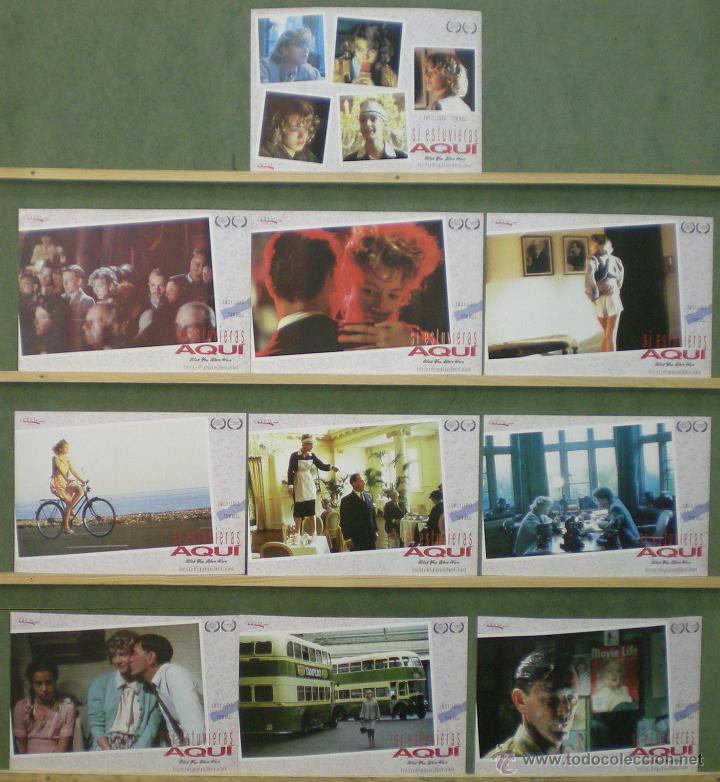 Cine: UQ55 SI ESTUVIERAS AQUI DAVID LELAND SET 10 FOTOCROMOS ORIGINAL ESTRENO