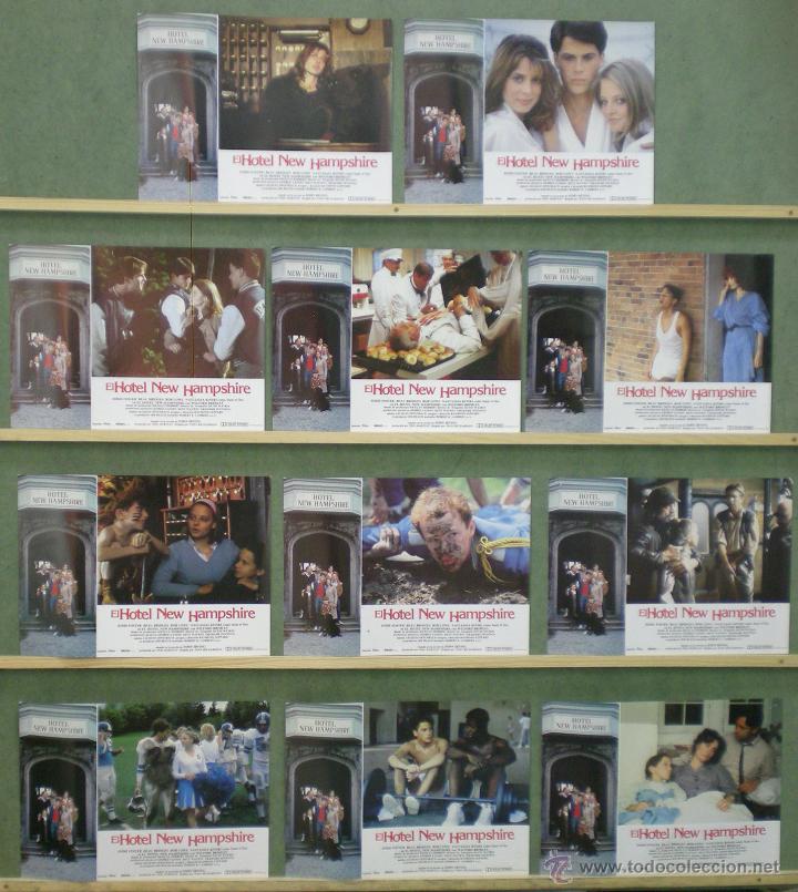 Cine: UQ65 HOTEL NEW HAMPSHIRE JODIE FOSTER ROB LOWE KINSKI SET 11 FOTOCROMOS ORIGINAL ESTRENO