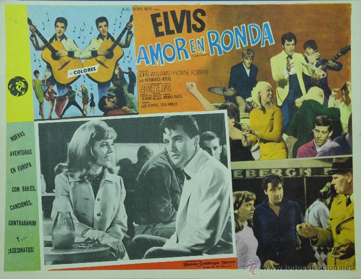 Cine: ELVIS PRESLEY - DOUBLE TROUBLE - AMOR EN RONDA - LOBBY CARD - FOTOCROMO - ORIGINAL