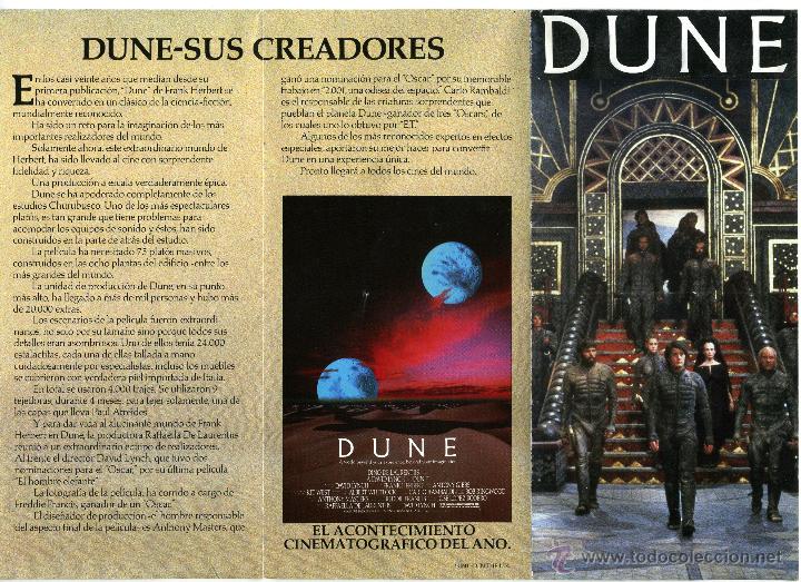 Cine: DUNE, con Sting.