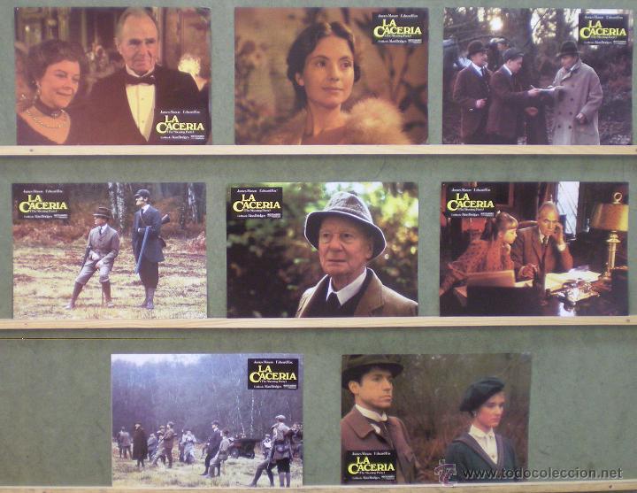Cine: UR14 LA CACERIA ALAN BRIDGES JAMES MASON SET 8 FOTOCROMOS ORIGINAL ESTRENO
