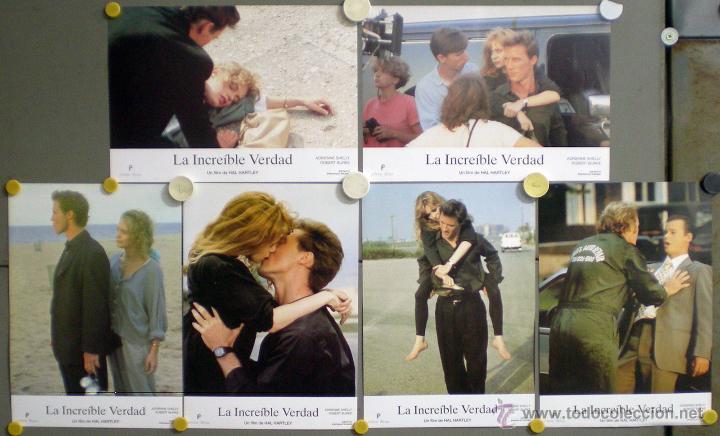 Cine: UR16 LA INCREIBLE VERDAD HAL HARTLEY ADRIENNE SHELLY SET COMPLETO 6 FOTOCROMOS ORIGINAL ESTRENO