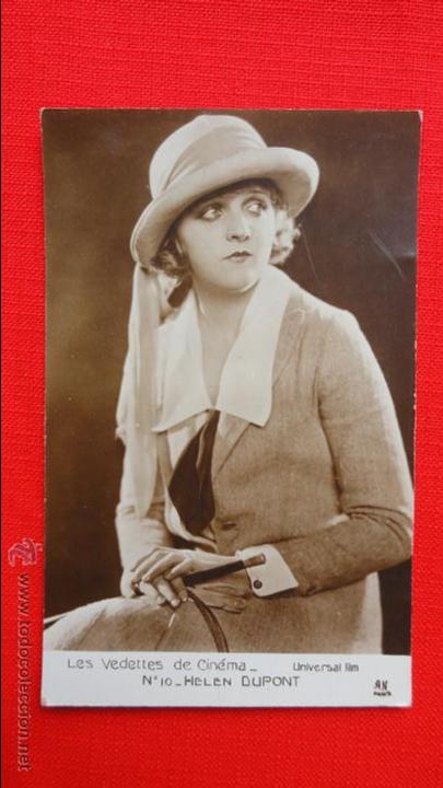 Cine: LES VEDETTES DE CINEMA, HELEN DUPONT, POSTAL N&ordm; 10, EXCTE. ESTADO, UNIVERSAL FILMS A&Ntilde;OS 20