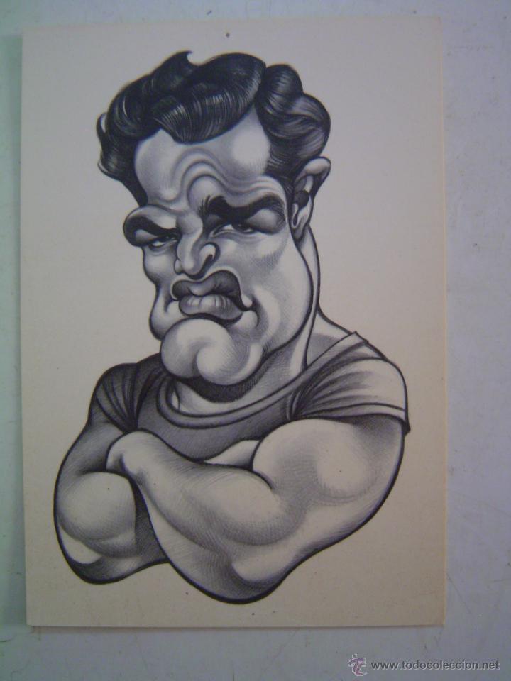Cine: POSTAL DE LA CARICATURA DE MARLON BRANDO- VIZCARRA- EL JUEVES.