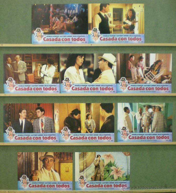 Cine: UZ61 CASADA CON TODOS MICHELLE PFEIFFER SET 10 FOTOCROMOS ORIGINAL ESTRENO