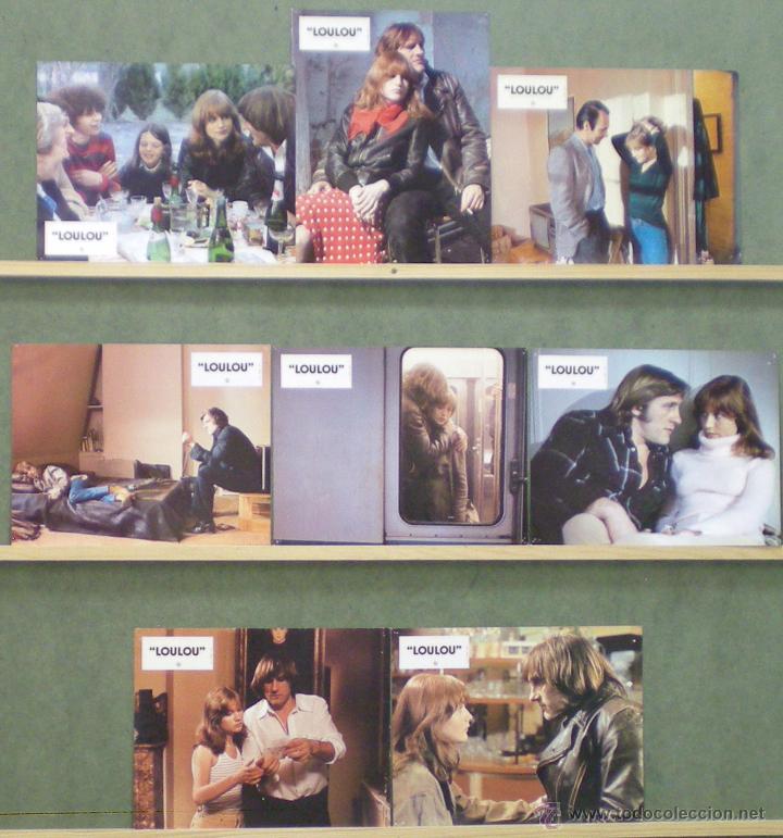 Cine: UZ71 LOULOU GERARD DEPARDIEU ISABELLE HUPPERT SET 8 FOTOCROMOS ORIGINAL FRANCES