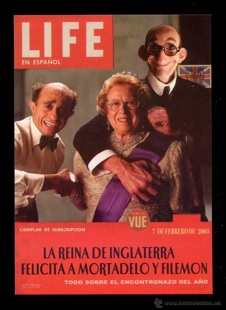 Cine: *Mortadelo y Filem&oacute;n* Imp. Postalfree. Dorso impreso.
