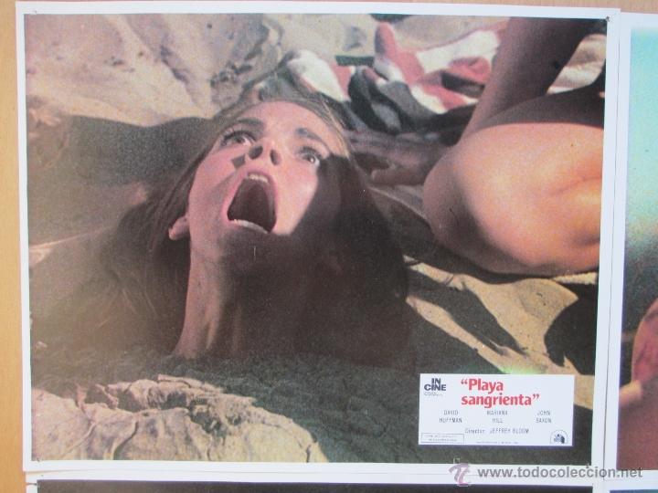 Cinema: PLAYA SANGRIENTA, DAVID HUFFMAN, MARIANA HILL, JOHN SAXON, 1981, 12 FOTOCROMOS, F295