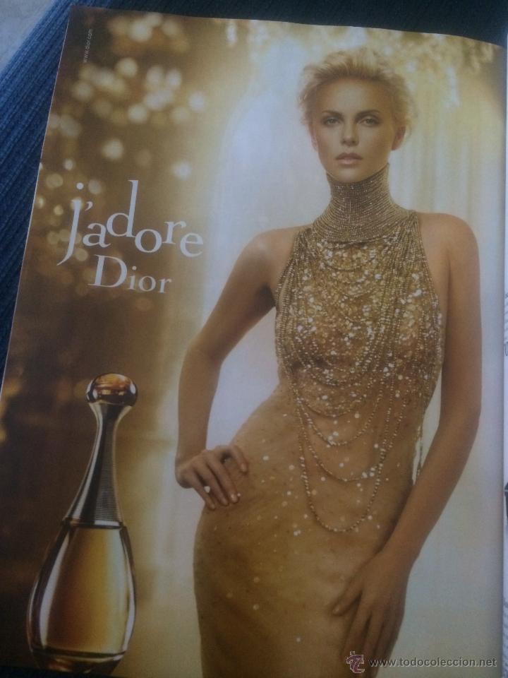 Kino: Publicidad en prensa de j'adore Dior, con la actriz Charlize Theron. Enmarcable.