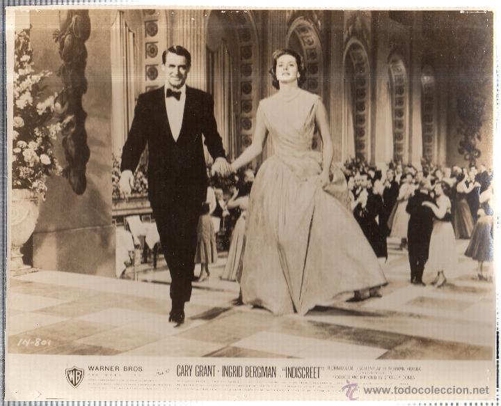 Cine: FOTOGRAFIA DE CARY GRANT. INGRID BERGMAN. INDISCREET.