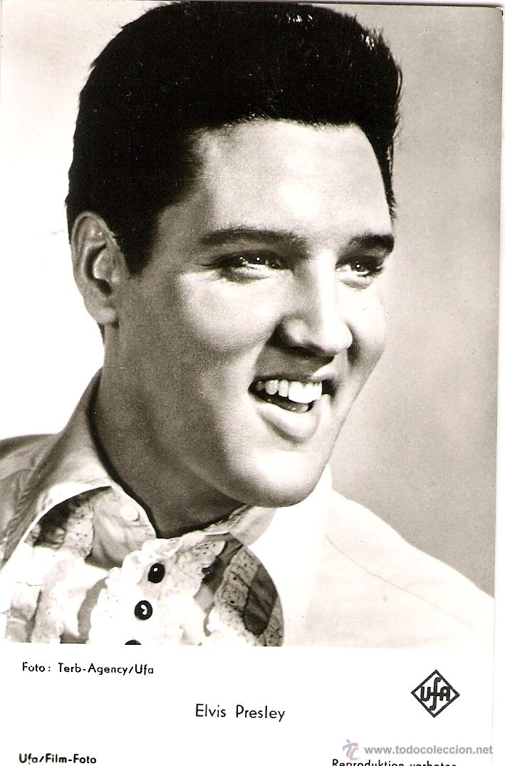 Elvis Presley Postal Original Blanco Y Negro De Sold Through Direct Sale 45827338 comics and tebeos