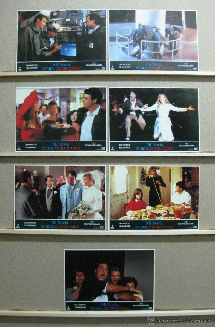 Cine: SET 7 FOTOCROMOS - MI NOVIA ES UNA EXTRATERRESTRE, DAN AYKROYD, KIM BASINGER, A&Ntilde;O 1988
