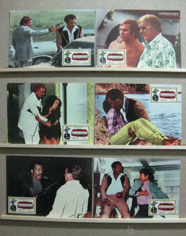 Cine: SET 6 FOTOCROMOS - MASACRE, JIM BROWN, A&Ntilde;O 1975