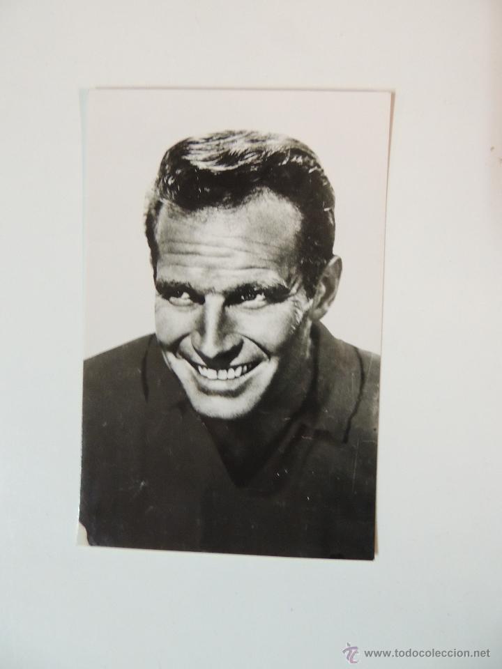 Cine: charlton heston - postal original b/n - ed. europacolor n&ordm; 247