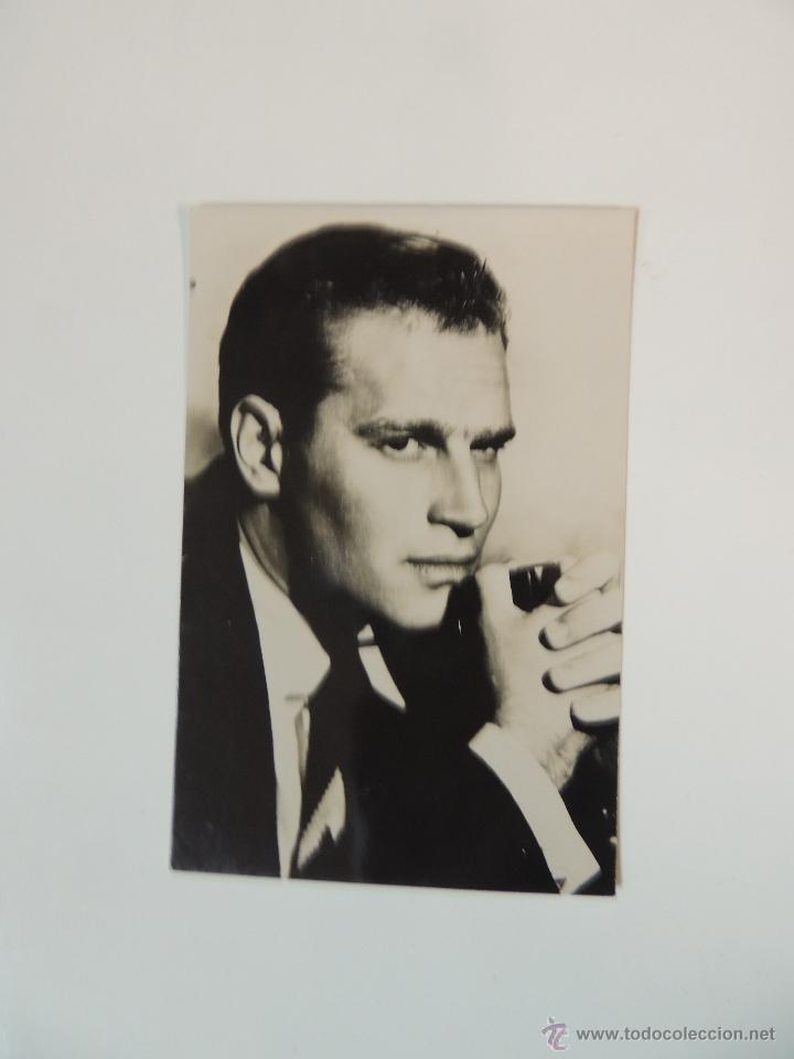 Cine: charlton heston - postal original b/n - n&ordm; 2555