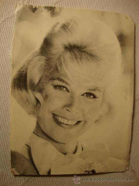 Cine: DORIS DAY TARJETA FOTO FICHA OBSEQUIO ROMANTICA, ca.1960/70. REF.14