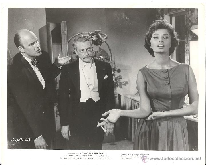 Cine: F28649D SOFIA LOREN CINTIA FOTO B/N ORIGINAL AMERICANA