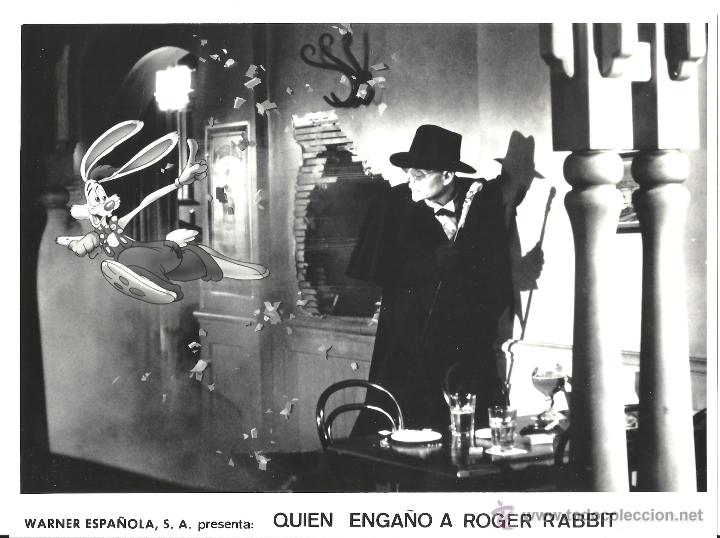 Kino: F15098 CHRISTOPHER LLOYD QUIEN ENGA&Ntilde;O A ROGER RABBIT FOTO B/N ORIGINAL ESPA&Ntilde;OLA