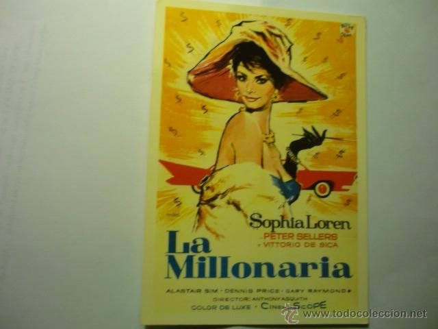Cine: POSTAL LA MILLONARIA.-SOFIA LOREN