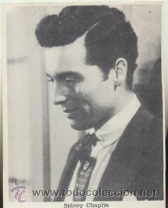 Cin&eacute;ma: Cromo (11X8,5)  Sidney Chaplin en Candilejas.