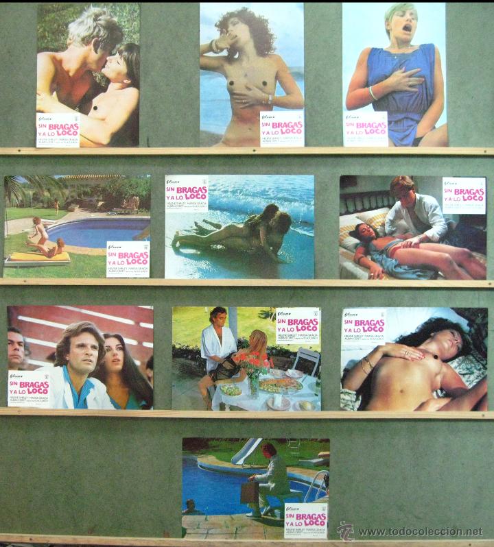 Kino: VK71 SIN BRAGAS Y A LO LOCO HELENE SHIRLEY SET COMPLETO 10 FOTOCROMOS ORIGINAL ESTRENO