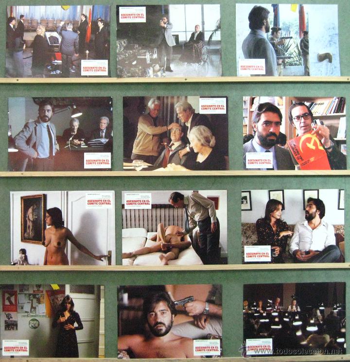 Cine: VK82 ASESINATO EN EL COMITE CENTRAL VICTORIA ABRIL ANDION SET COMPLETO 12 FOTOCROMOS ORIG ESTRENO