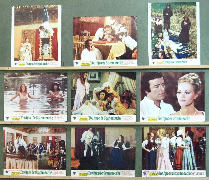 Kino: VK92 LOS HIJOS DE SCARAMOUCHE GEORGE MARTIN SUSAN SCOTT SET 9 FOTOCROMOS ORIG ESTRENO