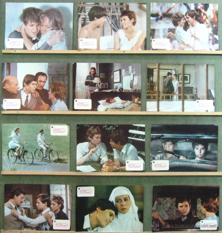 Kino: VL01 LOVE STORY DE UN ADOLESCENTE JEAN BAPTISTE ROSSI SET COMPLETO 12 FOTOCROMOS ORIGINAL ESTRENO