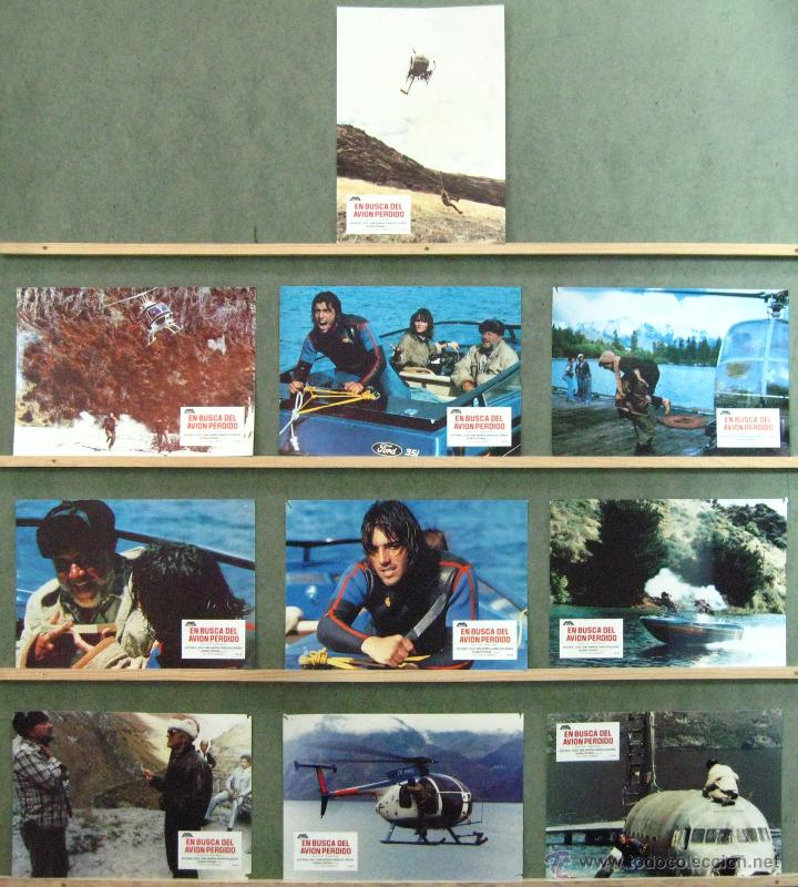 Cine: VL12 EN BUSCA DEL AVION PERDIDO KEN WAHL DAVID HEMMINGS SET 10 FOTOCROMOS ORIGINAL ESTRENO