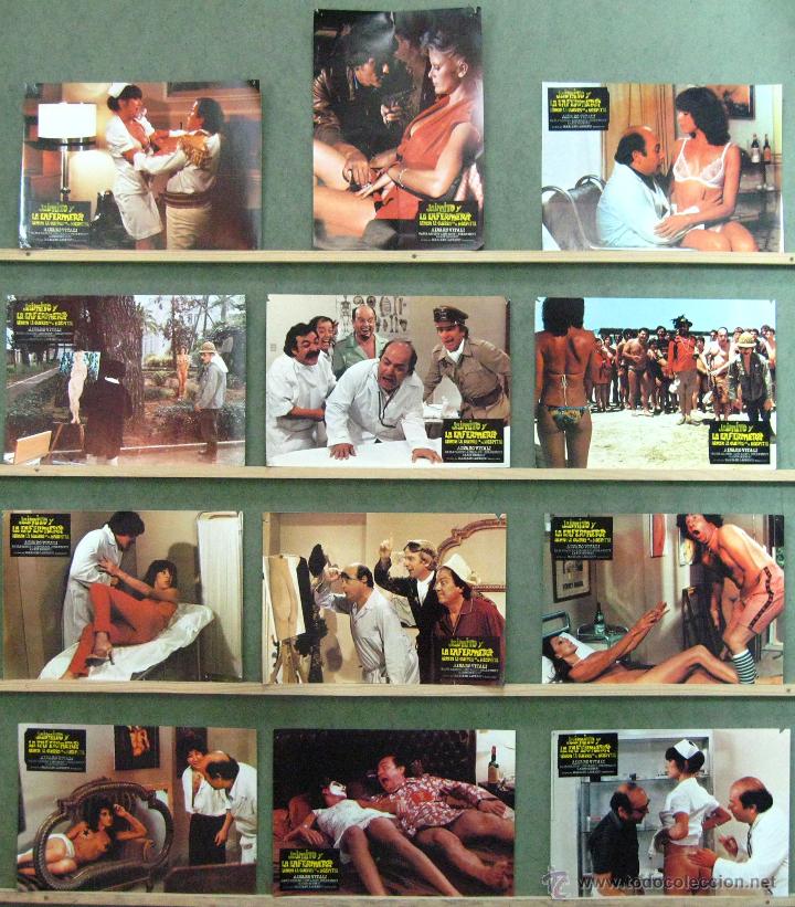 Cinema: VL14 JAIMITO Y LA ENFERMERA ALVARO VITALI NADIA CASSINI SET COMPLETO 12 FOTOCROMOS ORIGINAL ESTRENO