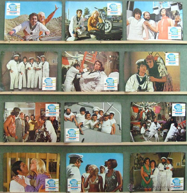 Cinema: VL21 PASCUALINO CAMMARATA CAPITAN DE FRAGATA SET COMPLETO 12 FOTOCROMOS ORIGINAL ESTRENO