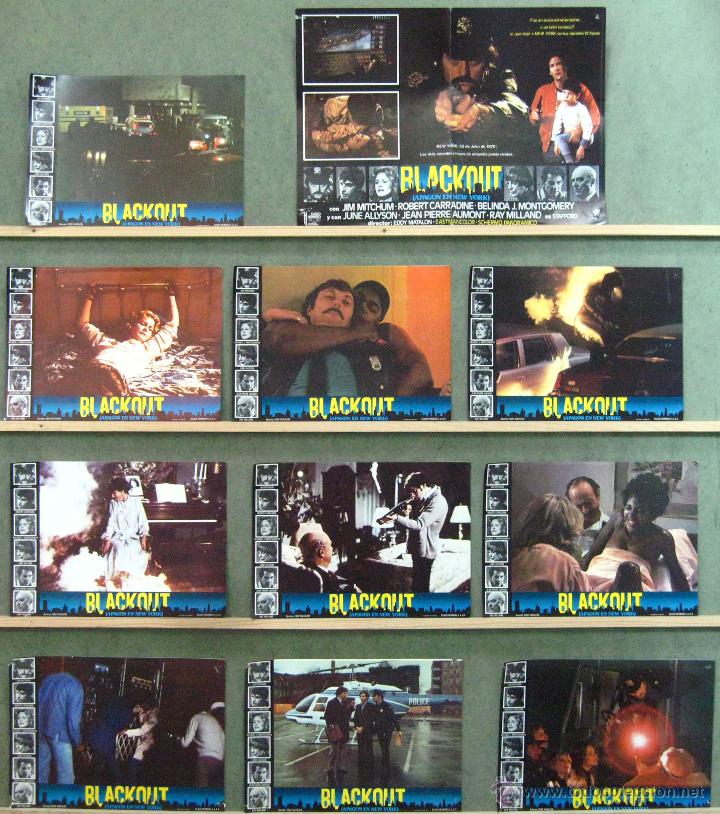 Kino: VL26 APAGON EN NUEVA YORK BLACKOUT SET 11 FOTOCROMOS ORIGINAL ESTRENO