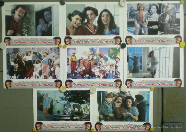 Cinema: VL36 LADRONES DE ANUNCIOS MAURIZIO NICHETTI SET 8 FOTOCROMOS ORIGINAL ESTRENO