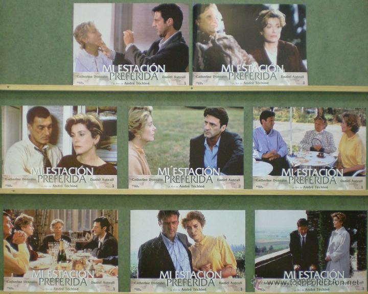 Cinema: VL38 MI ESTACION PREFERIDA ANDRE TECHINE SET 8 FOTOCROMOS ORIGINAL ESTRENO