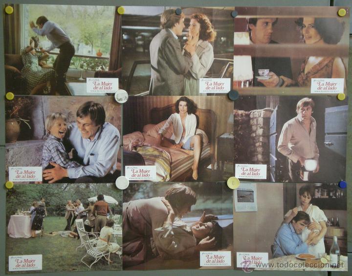 Cine: VL39 LA MUJER DE AL LADO TRUFFAUT GERARD DEPARDIEU FANNY ARDANT SET 9 FOTOCROMOS ORIGINAL ESTRENO