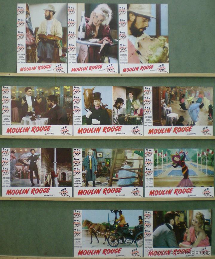 Cinema: VL41 MOULIN ROUGE JOHN HUSTON SET 11 FOTOCROMOS ORIGINAL ESPA&Ntilde;OL