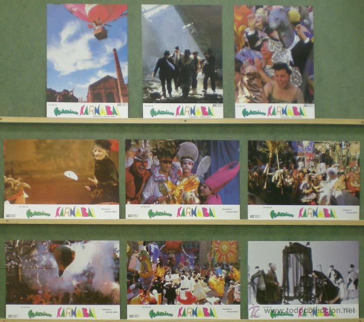 Cinema: VL55 KARNABAL ELS COMEDIANTS CARLES MIRA SET 9 FOTOCROMOS ORIGINAL ESTRENO