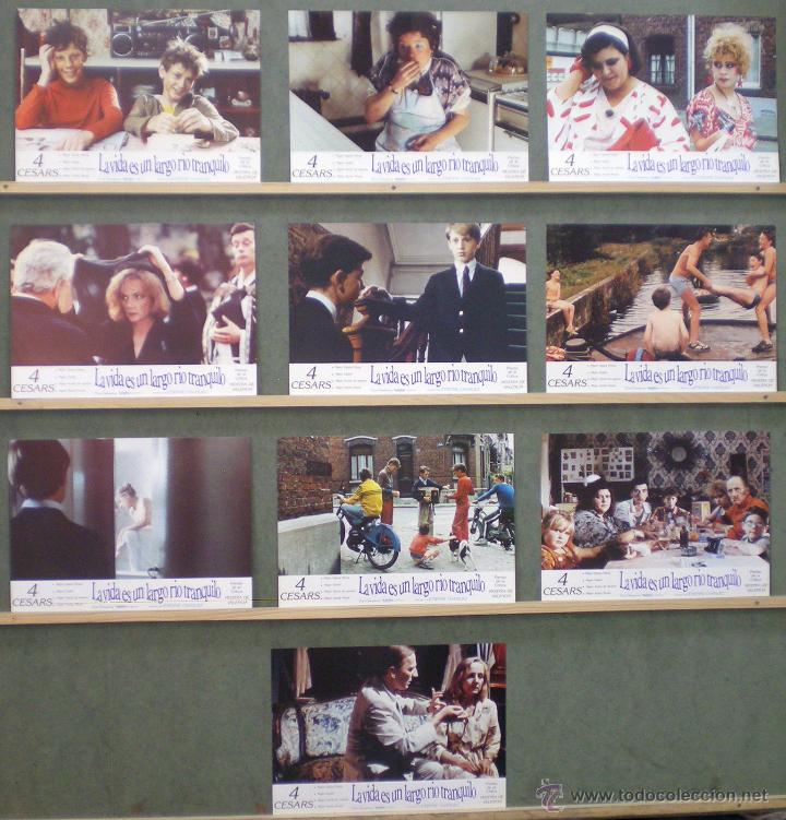 Cin&eacute;ma: VL63 LA VIDA ES UN LARGO RIO TRANQUILO ETIENNE CHATILIEZ SET COMPLETO 10 FOTOCROMOS ORIG ESTRENO