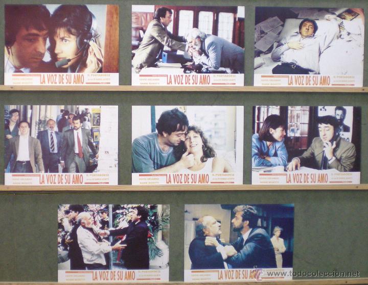 Cinema: VL66 LA VOZ DE SU AMO NANNI MORETTI SET COMPLETO 8 FOTOCROMOS ORIGINAL ESTRENO