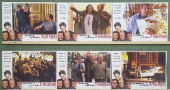 Cinema: VL82 TRES SOLTEROS Y UN BIBERON 18 A&Ntilde;OS DESPUES SET COMPLETO 6 FOTOCROMOS ORIGINAL ESTRENO