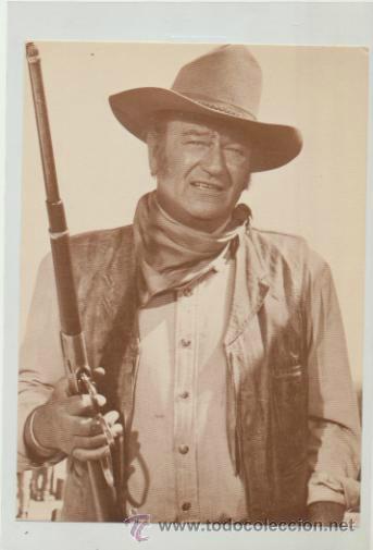 Cin&eacute;ma: John Wayne. Postal (16x11)  Ludlow Sales. New York.