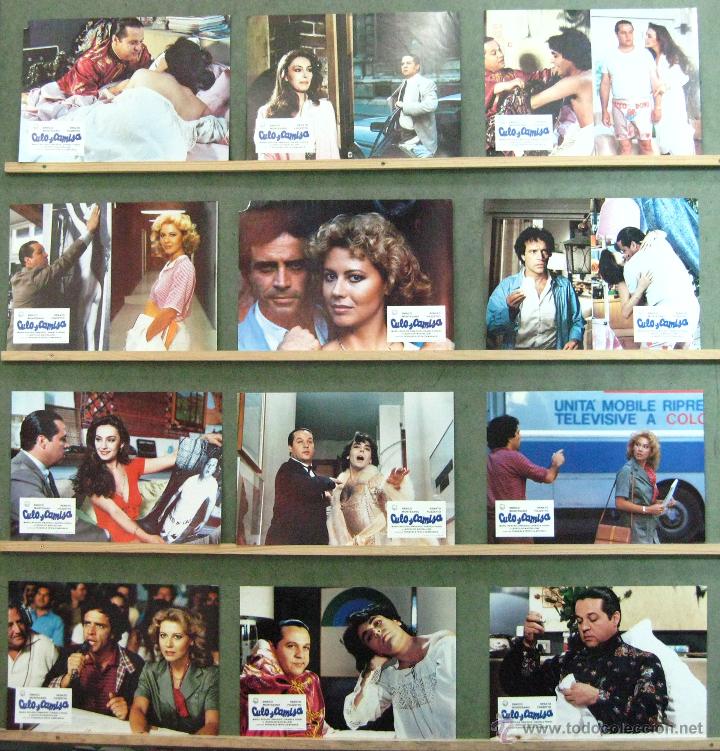 Cin&eacute;ma: VL93 CULO Y CAMISA MARIA ROSARIO OMAGGIO ENRICO MONTESANO SET 12 FOTOCROMOS ORIGINAL ESTRENO