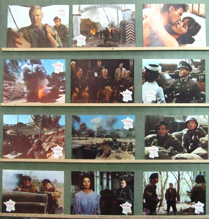 Cinema: VL94 DE DUNQUERQUE A LA VICTORIA UMBERTO LENZI CAPUCINE SET COMPLETO 12 FOTOCROMOS ORIGINAL ESTRENO