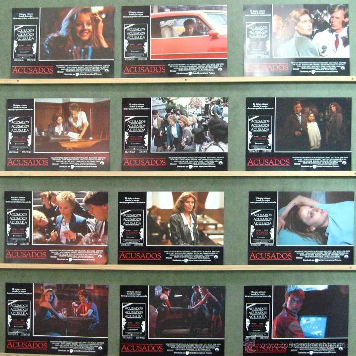 Cinema: VL95 ACUSADOS JODIE FOSTER KELLY MCGILLIS SET COMPLETO 12 FOTOCROMOS ORIGINAL ESTRENO