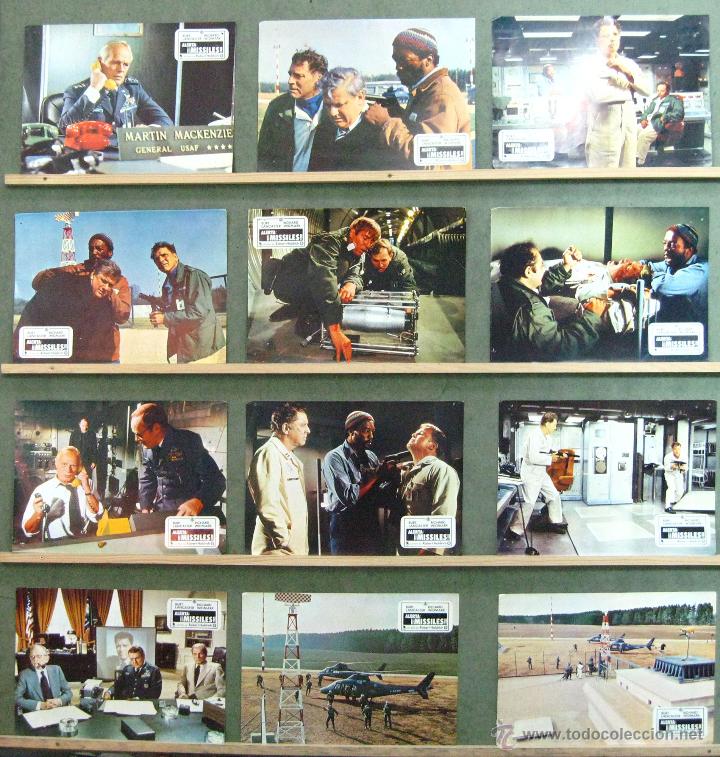 Cinema: VL96 ALERTA MISILES ROBERT ALDRICH BURT LANCASTER SET COMPLETO 12 FOTOCROMOS ORIGINAL ESTRENO