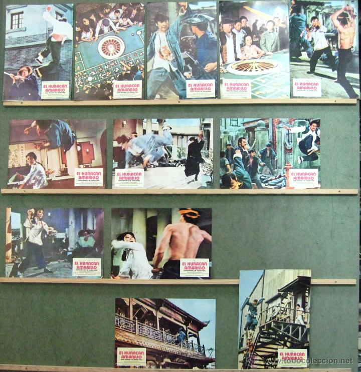 Cine: VM08 EL HURACAN AMARILLO ARTES MARCIALES SET COMPLETO 12 FOTOCROMOS ORIGINAL ESTRENO