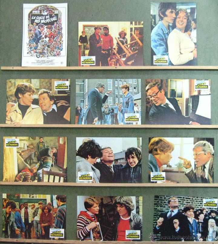 Cinema: VM13 LA CLASE DE MISS MACMICHAEL GLENDA JACKSON SET COMPLETO 12 FOTOCROMOS ORIGINAL ESTRENO