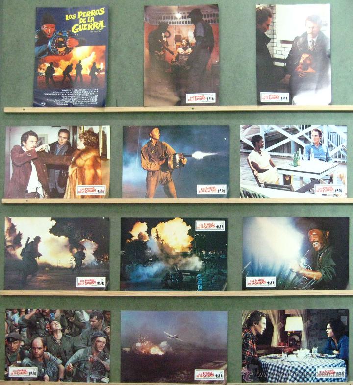 Cine: VM14 LOS PERROS DE LA GUERRA CHRISTOPHER WALKEN SET COMPLETO 12 FOTOCROMOS ORIGINAL ESTRENO
