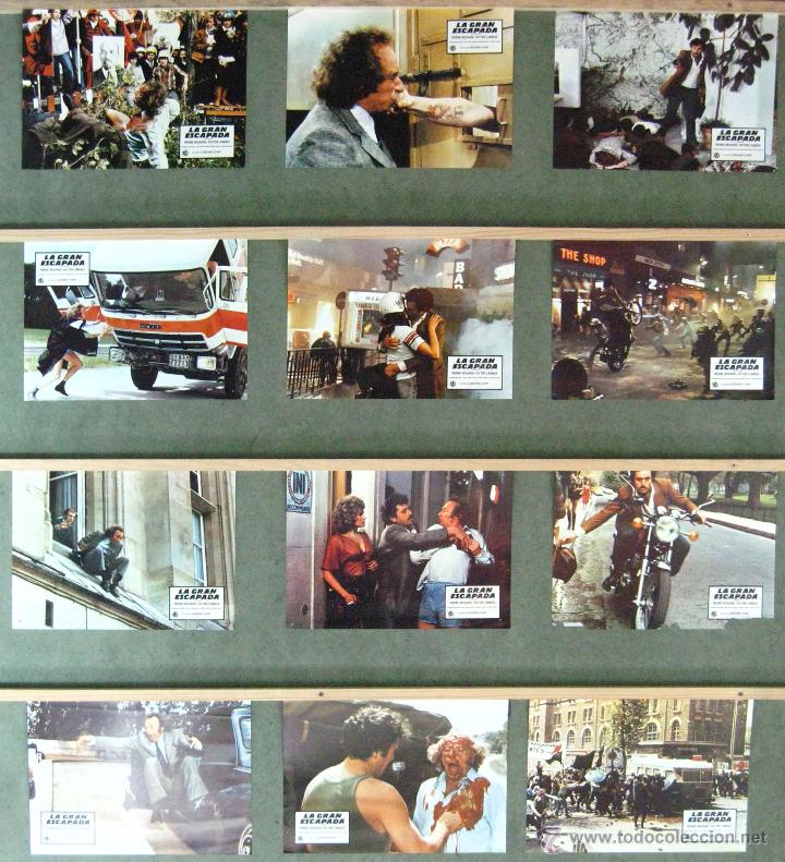 Cin&eacute;ma: VM24 LA GRAN ESCAPADA PIERRE RICHARD SET COMPLETO 12 FOTOCROMOS ORIGINAL ESTRENO